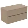 Image de Ideal Standard Finesse Meuble avec plan de toilette l: 100,2 H: 55,8 P: 50,5 cm, 2 tiroirs, E3435UP,