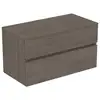 Image de Ideal Standard Finesse Meuble avec plan de toilette l: 100,2 H: 55,8 P: 50,5 cm, 2 tiroirs, E3435UR,