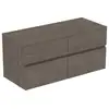 Image de Ideal Standard Finesse Meuble avec plan de toilette l: 120,2 H: 55,8 P: 50,5 cm, 4 tiroirs, E3437UR,