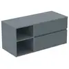 Image de Ideal Standard Finesse Meuble avec plan de toilette l: 120,2 H: 55,8 P: 50,5 cm, 2 tiroirs, E3438UQ,