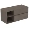 Image de Ideal Standard Finesse Meuble avec plan de toilette l: 120,2 H: 55,8 P: 50,5 cm, 2 tiroirs, E3438UR,