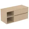 Image de Ideal Standard Finesse Meuble avec plan de toilette l: 120,2 H: 55,8 P: 50,5 cm, 2 tiroirs, E3438US,