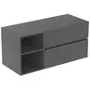Image de Ideal Standard Finesse Meuble avec plan de toilette l: 120,2 H: 55,8 P: 50,5 cm, 2 tiroirs, E3438Y2,