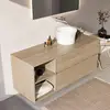 Image de Ideal Standard Finesse Meuble avec plan de toilette l: 140,2 H: 55,8 P: 50,5 cm, 2 tiroirs, E3439US,