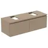 Image de Ideal Standard Finesse Meuble avec plan de toilette l: 120,2 H: 38,8 P: 44 cm, 2 tiroirs, E3475UP,