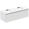 Image de Ideal Standard Finesse Meuble avec plan de toilette l: 120,2 H: 38,8 P: 44 cm, 2 tiroirs, E3475Y1,