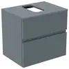 Image de Ideal Standard Finesse Meuble avec plan de toilette l: 60,2 H: 55,8 P: 44 cm, 2 tiroirs, E3476UQ,