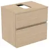 Image de Ideal Standard Finesse Meuble avec plan de toilette l: 60,2 H: 55,8 P: 44 cm, 2 tiroirs, E3476US,