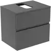Image de Ideal Standard Finesse Meuble avec plan de toilette l: 60,2 H: 55,8 P: 44 cm, 2 tiroirs, E3476Y2,