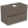 Image de Ideal Standard Finesse Meuble avec plan de toilette l: 80,2 H: 55,8 P: 44 cm, 2 tiroirs, E3477UR,