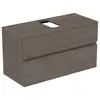 Image de Ideal Standard Finesse Meuble avec plan de toilette l: 100,2 H: 55,8 P: 44 cm, 2 tiroirs, E3478UR,