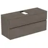 Image de Ideal Standard Finesse Meuble avec plan de toilette l: 120,2 H: 55,8 P: 44 cm, 2 tiroirs, E3479UR,