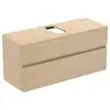 Image de Ideal Standard Finesse Meuble avec plan de toilette l: 120,2 H: 55,8 P: 44 cm, 2 tiroirs, E3479US,