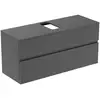 Image de Ideal Standard Finesse Meuble avec plan de toilette l: 120,2 H: 55,8 P: 44 cm, 2 tiroirs, E3479Y2,
