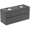 Image de Ideal Standard Finesse Meuble avec plan de toilette l: 120,2 H: 55,8 P: 44 cm, 4 tiroirs, E3480Y2,