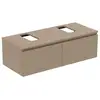 Image de Ideal Standard Finesse Meuble avec plan de toilette l: 120,2 H: 37,8 P: 50,5 cm, 2 tiroirs, E3494UP,