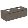 Image de Ideal Standard Finesse Meuble avec plan de toilette l: 120,2 H: 37,8 P: 50,5 cm, 2 tiroirs, E3494UR,
