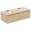 Image de Ideal Standard Finesse Meuble avec plan de toilette l: 120,2 H: 37,8 P: 50,5 cm, 2 tiroirs, E3494US,
