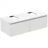 Image de Ideal Standard Finesse Meuble avec plan de toilette l: 120,2 H: 37,8 P: 50,5 cm, 2 tiroirs, E3494Y1,