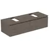 Image de Ideal Standard Finesse Meuble avec plan de toilette l: 140,2 H: 37,8 P: 50,5 cm, 2 tiroirs, E3495UR,