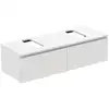 Image de Ideal Standard Finesse Meuble avec plan de toilette l: 140,2 H: 37,8 P: 50,5 cm, 2 tiroirs, E3495Y1,