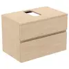 Image de Ideal Standard Finesse Meuble avec plan de toilette l: 80,2 H: 55,8 P: 50,5 cm, 2 tiroirs, E3498US,