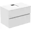 Image de Ideal Standard Finesse Meuble avec plan de toilette l: 80,2 H: 55,8 P: 50,5 cm, 2 tiroirs, E3498Y1,