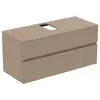 Image de Ideal Standard Finesse Meuble avec plan de toilette l: 120,2 H: 55,8 P: 50,5 cm, 2 tiroirs, E3504UP,