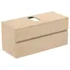 Image de Ideal Standard Finesse Meuble avec plan de toilette l: 120,2 H: 55,8 P: 50,5 cm, 2 tiroirs, E3504US,