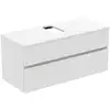 Image de Ideal Standard Finesse Meuble avec plan de toilette l: 120,2 H: 55,8 P: 50,5 cm, 2 tiroirs, E3504Y1,