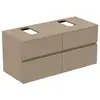 Image de Ideal Standard Finesse Meuble avec plan de toilette l: 120,2 H: 55,8 P: 50,5 cm, 4 tiroirs, E3506UP,