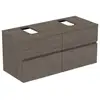 Image de Ideal Standard Finesse Meuble avec plan de toilette l: 120,2 H: 55,8 P: 50,5 cm, 4 tiroirs, E3506UR,