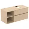 Image de Ideal Standard Finesse Meuble avec plan de toilette l: 120,2 H: 55,8 P: 50,5 cm, 2 tiroirs, E3508US,