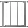 Image de Munchkin Barrière de Sécurité Easy Loc Bébé & Tout-Petits | Barrière de Sécurité Large pour Escaliers & Portes | Installation Facile sans Vis | 73-79cm | Argent