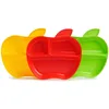 Image de Munchkin Assiettes Divisées Lil' Apple | Ensemble d'Assiettes avec Compartiments | Idéal pour le Sevrage | 6 Mois+ | Sans BPA | Pack de 3