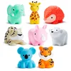 Image de Munchkin Floating WildLove Animal Themed Rubber Bath Squirt Toys for Baby | Bath Toys for Children and Toddlers | Baby Essentials | Baby Bath Toys & Shower Toys for Children | 8 Pack | Wild Animals
