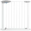 Image de Munchkin Barrière de Sécurité Lindam Sure Shut Porte Bébé & Tout-Petits | Barrière de Sécurité Bébé ou Chien pour Escaliers & Portes | Installation Facile | Sans Vis | 76-82cm | Blanche