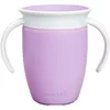 Image de Munchkin Miracle 360 Gobelet d'apprentissage pour tout-petits et bébés | Sans BPA | Anti-déversement | Anti-fuite | Sevrage du bébé à partir de 6 mois | 207 ml | Violet