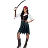Image de Smiffys Costume corsaire, Bleu, avec chemise, faux gilet, jupe, ceinture et bandana Halloween