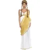Image de Smiffys Costume Hélène de Troie, blanc et or, robe et diadème Halloween