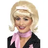 Image de Smiffys Bob ruche retrouné des années 50, blonde, avec noeud ruban Halloween