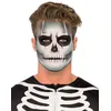 Image de Smiffys Kit Squelette Phosphorescent, Sachet de crème phosphorescente, Crayon Noir, Peinture du Visage Verte, Blanche et Noire, éponge et Pinceau applicateur Halloween