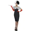 Image de Smiffys Costume de Madame démon, robe avec gants, châle, menottes et ras du cou Halloween
