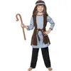 Image de Smiffys Costume de berger, Bleu et brun, avec robe, coiffe et bâton Halloween