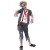 Image de Smiffys Costume écolier zombie, avec pantalon, veste, fausse chemise & cravate Halloween