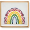 Image de Trimits grands kits de point de croix - compté broderie travaux d'aiguille pour adultes débutants enfants, cadeaux de Noël art mural (cadre non inclus), Tissu Aida 11 fils - Arc-en-ciel