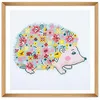 Image de Trimits grands kits de point de croix - compté broderie travaux d'aiguille pour adultes débutants enfants, cadeaux de Noël art mural (cadre non inclus), Tissu Aida 11 fils - Hérisson