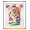 Image de Trimits Kits de point de croix imprimé - Broderie imprimée Needlecraft pour adultes débutants enfants, Noël, cadeaux, art mural (cadre non inclus), Tissu Aida 14 fils - Alpagas