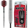 Image de WINMAU Maverick 21 Gramme Professionnelle Pointe d’Acier Tungstène Fléchettes avec Vols et Tiges (Arbres)