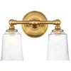 Image de Elstead Lighting Huguenot Lake Applique murale G9, 2 sources lumineuses, FE-HUGOLAKE2BATH-BB,